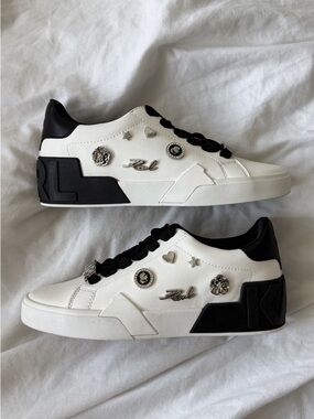 Karl Lagerfeld White & Black Sneakers